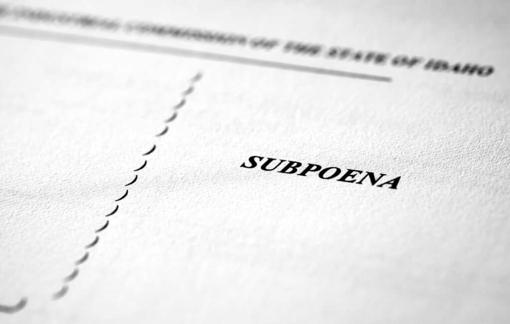 Costs Associated with Foreign Subpoenas Process Serving