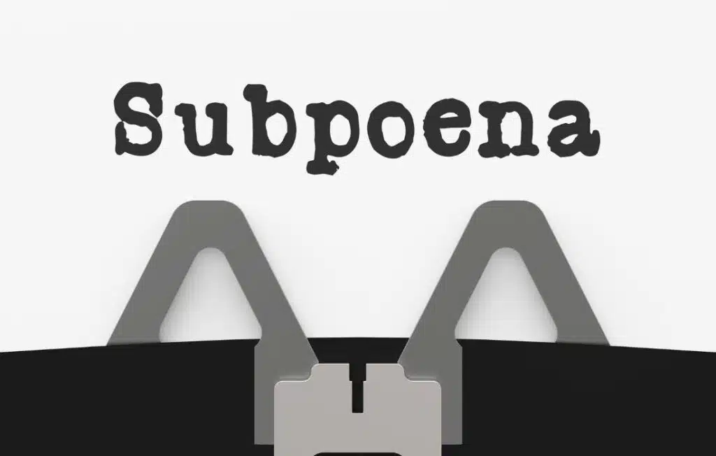 Types of Subpoenas Process Servers Deliver in California